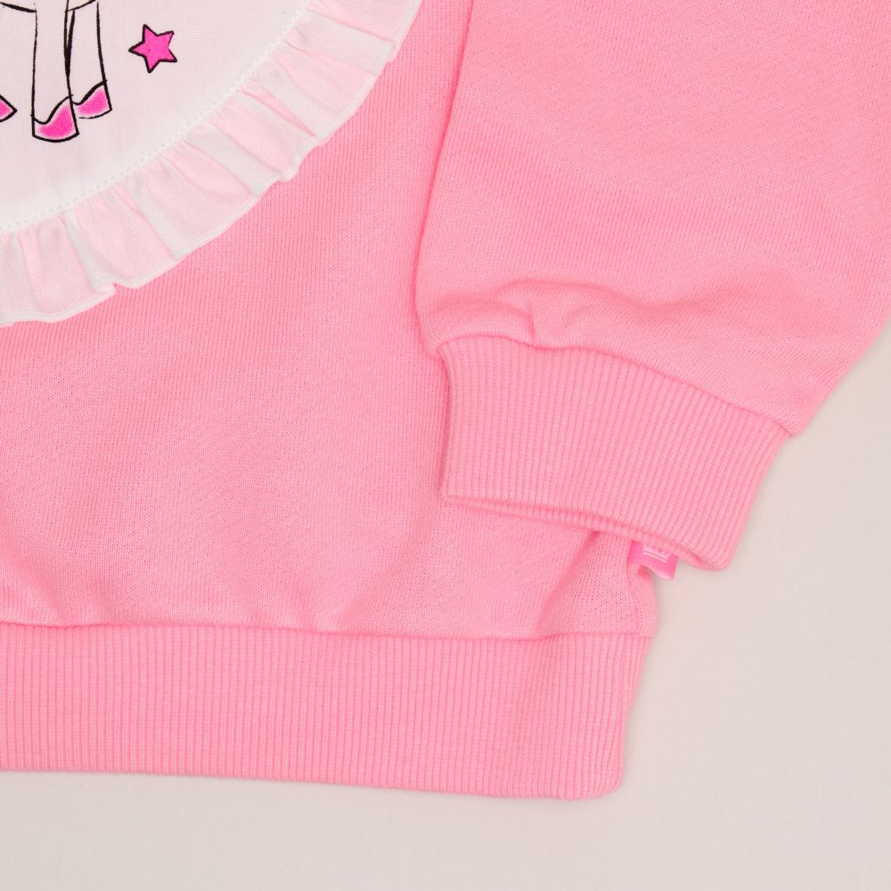 【ベビードール】ミニー ハートフリルトレーナー 1015K / ベビーサイズ キッズ トップス 長袖 スウェット フリル キラキラ ラメ ユニコーン ラブリー ガーリー