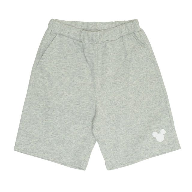 【ベビードール】ミッキー プチプラキャラクターセットアップ 1026K / ベビーサイズ キッズ トップス ボトムス 上下２点セット 半袖 半ズボン ハーフパンツ ウエスト総ゴム ゴム穴付き コーデセット 天竺素材