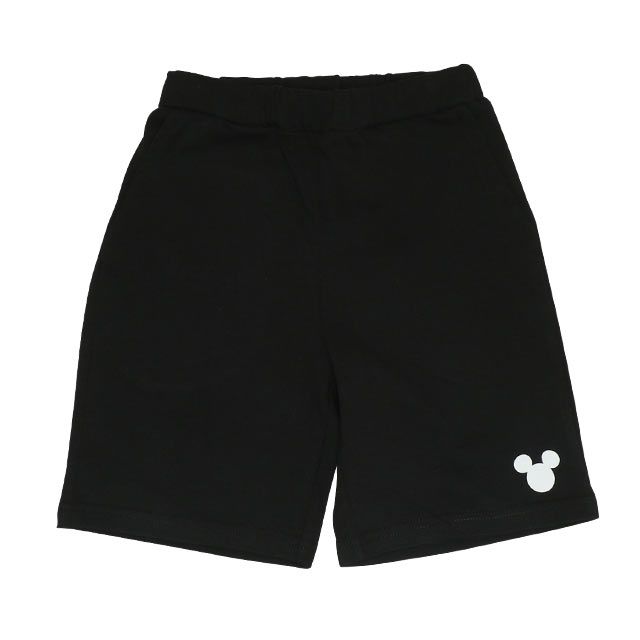 【ベビードール】ミッキー プチプラキャラクターセットアップ 1026K / ベビーサイズ キッズ トップス ボトムス 上下２点セット 半袖 半ズボン ハーフパンツ ウエスト総ゴム ゴム穴付き コーデセット 天竺素材