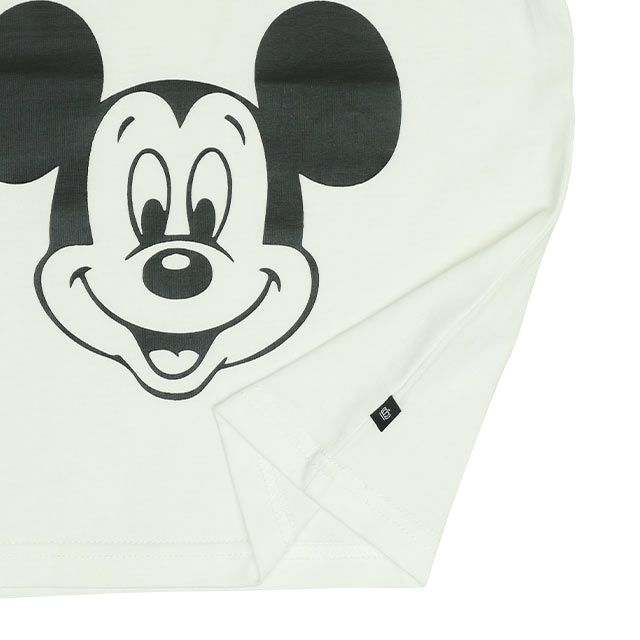 【ベビードール】ミッキー プチプラキャラクターセットアップ 1026K / ベビーサイズ キッズ トップス ボトムス 上下２点セット 半袖 半ズボン ハーフパンツ ウエスト総ゴム ゴム穴付き コーデセット 天竺素材