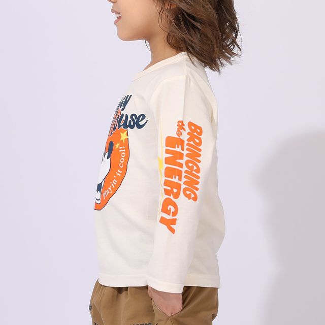 【ベビードール】ミッキー キャラクター3点セット 1028K / ベビーサイズ キッズ 長袖 トップス ボトムス トレーナー ロンT 長袖Tシャツ ロングパンツ 長ズボン 春秋冬 福袋 セット商品 お得なセット オリジナルバッグ付き 3点セット トータルコーディネート