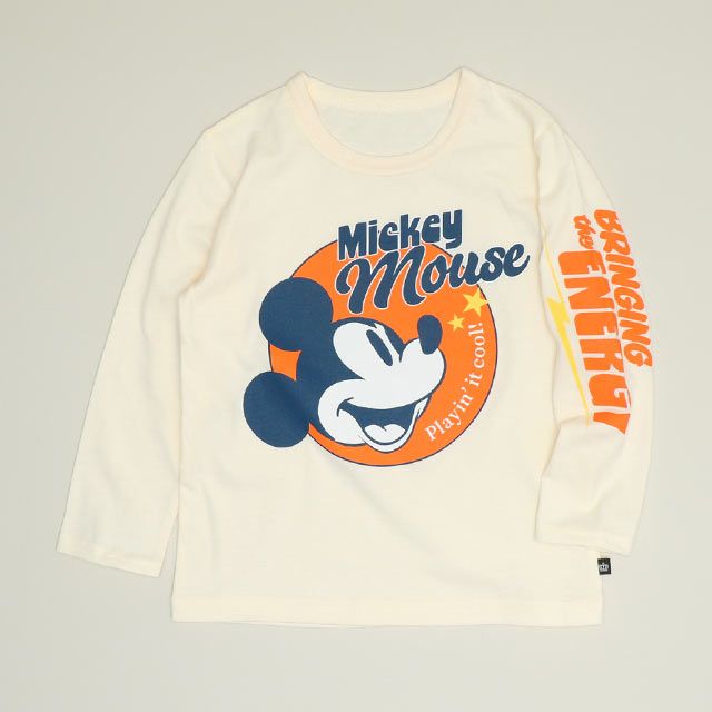 【ベビードール】ミッキー キャラクター3点セット 1028K / ベビーサイズ キッズ 長袖 トップス ボトムス トレーナー ロンT 長袖Tシャツ ロングパンツ 長ズボン 春秋冬 福袋 セット商品 お得なセット オリジナルバッグ付き 3点セット トータルコーディネート