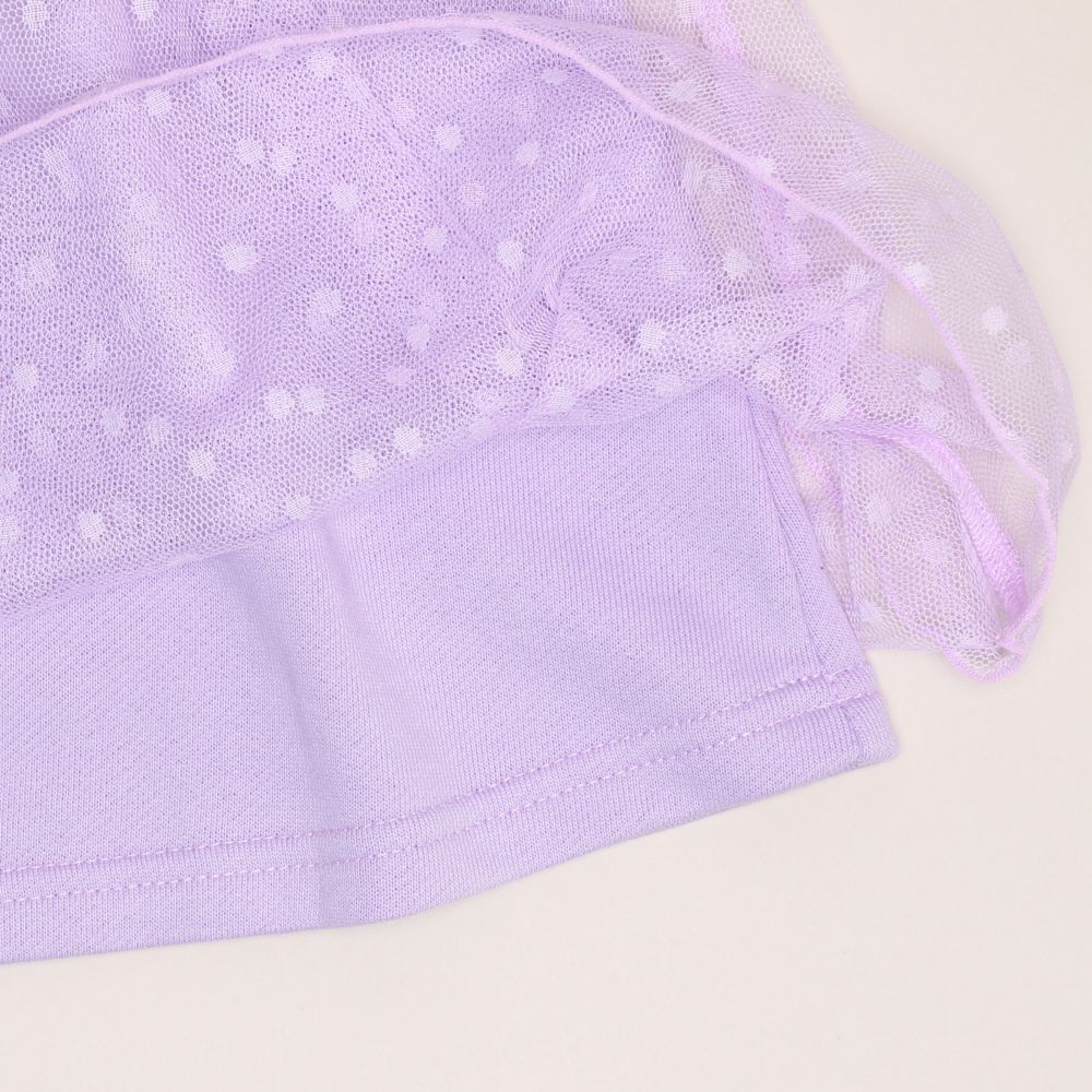 【ベビードール】エルサ プリンセス / チュールワンピース 1099K / ベビーサイズ キッズ 長袖 ワンピース スカート 袖チュール シフォン ガーリー