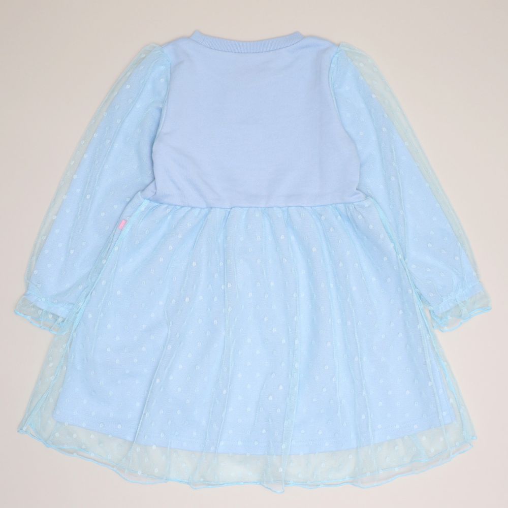 【ベビードール】エルサ プリンセス / チュールワンピース 1099K / ベビーサイズ キッズ 長袖 ワンピース スカート 袖チュール シフォン ガーリー