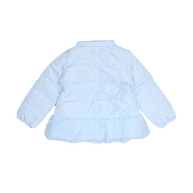 【ベビードール】アナ エルサ プリンセス / フリル中綿アウター 1100K / フード取り外し可能 2WAY キッズ トップス アウター 羽織り 中綿 ふわふわ ファー付き ガーリー 軽い 防寒 秋冬