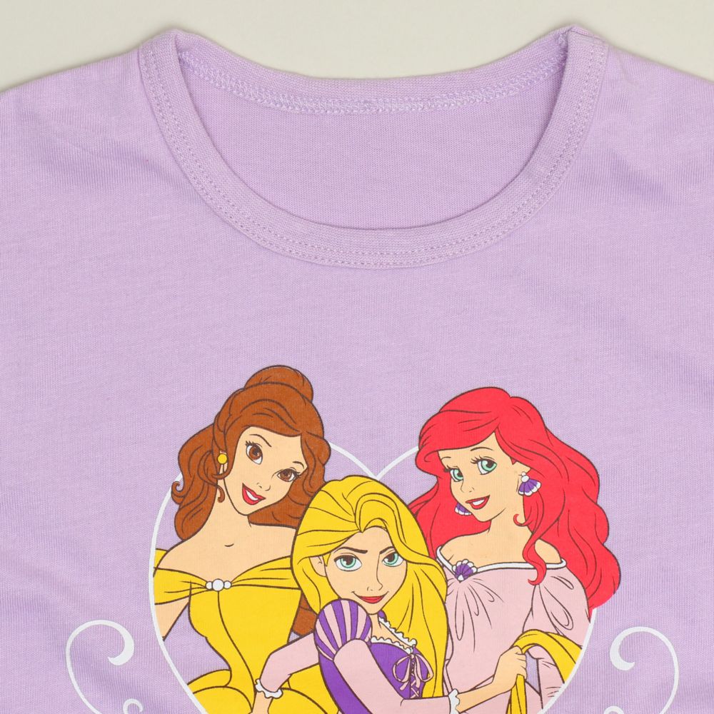 【ベビードール】プリンセス / キャラクター3点セット 1098K / ベビーサイズ キッズ 長袖 トップス ボトムス トレーナー ロンT Tシャツ ショートパンツ 短パン キュロット セット商品 オリジナルバッグ付き トータルコーディネート アリエル ベル ラプンツェル