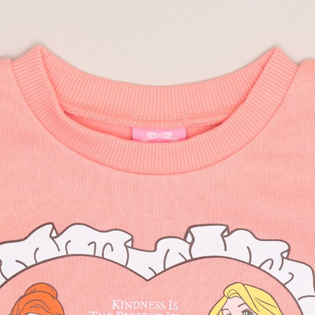 【ベビードール】プリンセス / 裏起毛袖チュールトレーナー 1101K / ラプンツェル アリエル ベル ベビーサイズ キッズ トップス 長袖 ボリューム袖 チュール フリル 裏起毛 あったか 秋冬 ガーリー