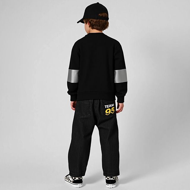 【ベビードール】カーズ グランジデニムロングパンツ 1135K / ベビーサイズ キッズ ボトムス 長ズボン デニムパンツ ジーパン ウエストは総ゴム ベルトループ、ゴム穴付