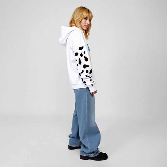 【ベビードール】ウッディ ジェシー 親子お揃い アニマル総柄パーカー 1137A / 大人 ユニセックス 男女兼用 リンクコーデ ペアルック 親子コーデ トップス 長袖 プルオーバー スウェット フーディー