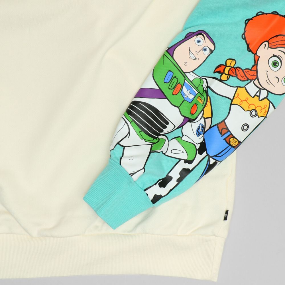 【ベビードール】トイ・ストーリー 親子お揃い 切り替えキャラクタートレーナー 1138A / 大人 ユニセックス 男女兼用 リンクコーデ ペアルック 親子コーデ トップス 長袖 スウェット カラフル