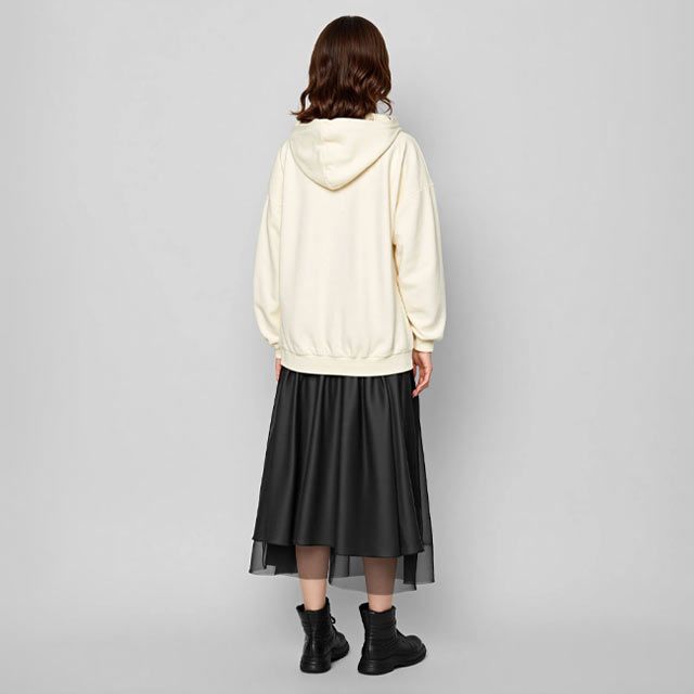 【ベビードール】ミニー 親子お揃い キャラクターBIGフェイスパーカー 1139A / 大人 ユニセックス 男女兼用 トップス 長袖 プルオーバー スウェット フーディー 耳付きフード 立体モチーフ リンクコーデ ペアルック 親子コーデ