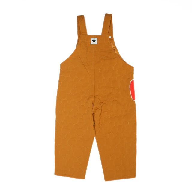 【ベビードール】ミッキー キルティングサロペット 1141K / ベビーサイズ キッズ ボトムス 長ズボン ロングパンツ サロペット オーバーオール キルト リンクコーデ ペアルック 兄弟姉妹おそろい