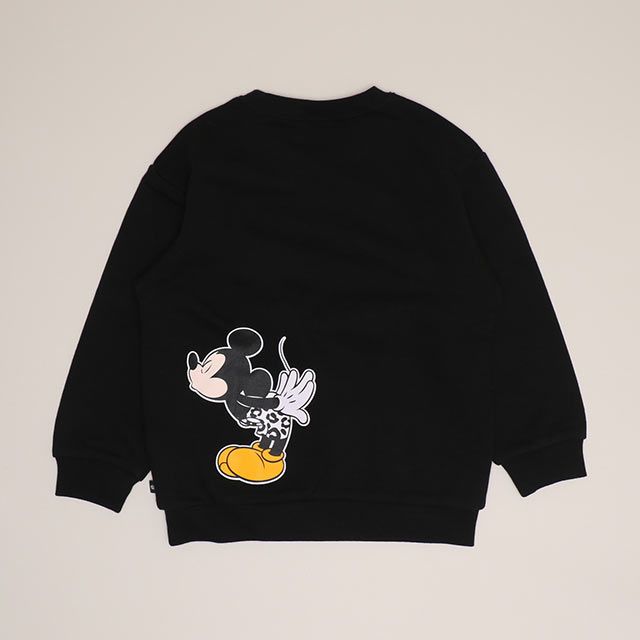 【ベビードール】ミッキー 親子お揃い アニマルモチーフトレーナー 1201K / ベビーサイズ キッズ トップス 長袖 リンクコーデ ペアルック 親子コーデ プルオーバー スウェット つながるデザイン アニマル柄 ヒョウ柄 レオパード柄