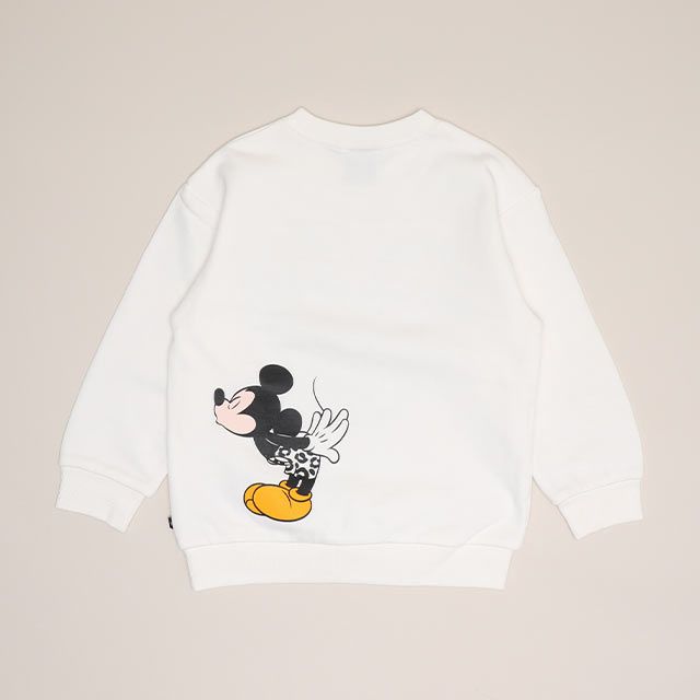 【ベビードール】ミッキー 親子お揃い アニマルモチーフトレーナー 1201K / ベビーサイズ キッズ トップス 長袖 リンクコーデ ペアルック 親子コーデ プルオーバー スウェット つながるデザイン アニマル柄 ヒョウ柄 レオパード柄