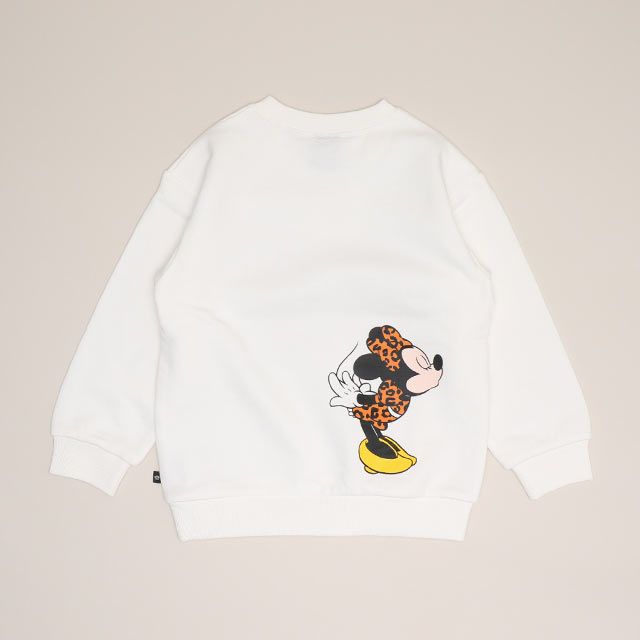 【ベビードール】ミニー 親子お揃い アニマルモチーフトレーナー 1201K / ベビーサイズ キッズ トップス 長袖 リンクコーデ ペアルック 親子コーデ プルオーバー スウェット つながるデザイン アニマル柄 ヒョウ柄 レオパード柄