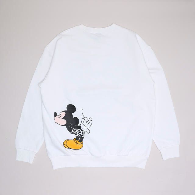 【ベビードール】ミッキー 親子お揃い アニマルモチーフトレーナー 1201A / 大人 ユニセックス 男女兼用 トップス 長袖 リンクコーデ ペアルック 親子コーデ プルオーバー スウェット つながるデザイン アニマル柄 ヒョウ柄 レオパード柄