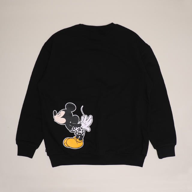 【ベビードール】ミッキー 親子お揃い アニマルモチーフトレーナー 1201A / 大人 ユニセックス 男女兼用 トップス 長袖 リンクコーデ ペアルック 親子コーデ プルオーバー スウェット つながるデザイン アニマル柄 ヒョウ柄 レオパード柄
