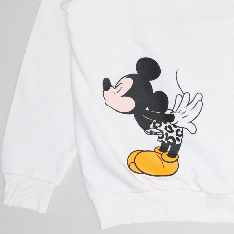 【ベビードール】ミッキー 親子お揃い アニマルモチーフトレーナー 1201A / 大人 ユニセックス 男女兼用 トップス 長袖 リンクコーデ ペアルック 親子コーデ プルオーバー スウェット つながるデザイン アニマル柄 ヒョウ柄 レオパード柄