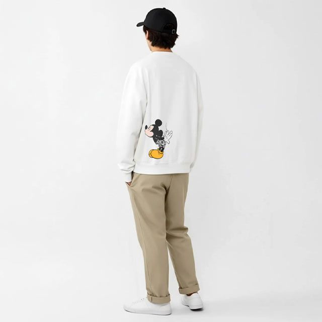 【ベビードール】ミッキー 親子お揃い アニマルモチーフトレーナー 1201A / 大人 ユニセックス 男女兼用 トップス 長袖 リンクコーデ ペアルック 親子コーデ プルオーバー スウェット つながるデザイン アニマル柄 ヒョウ柄 レオパード柄