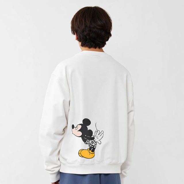 【ベビードール】ミッキー 親子お揃い アニマルモチーフトレーナー 1201A / 大人 ユニセックス 男女兼用 トップス 長袖 リンクコーデ ペアルック 親子コーデ プルオーバー スウェット つながるデザイン アニマル柄 ヒョウ柄 レオパード柄