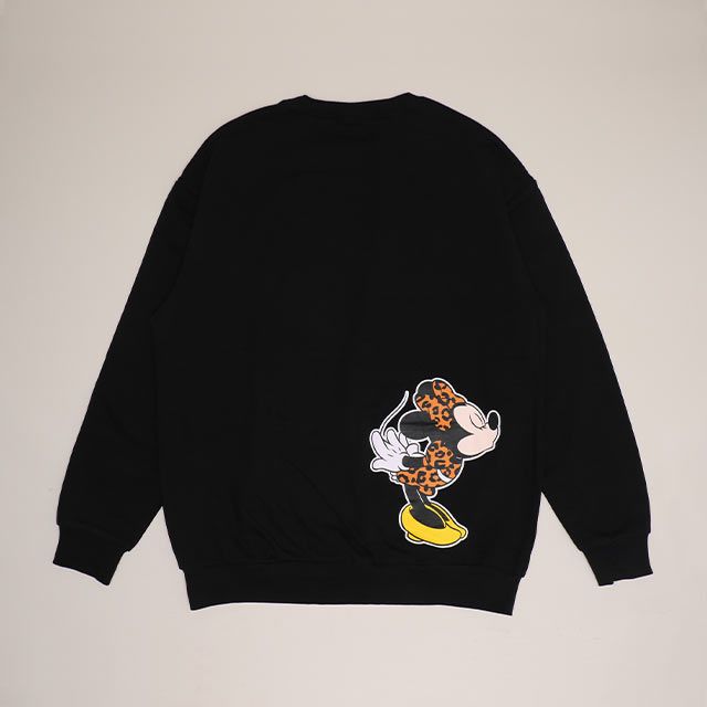 【ベビードール】ミニー 親子お揃い アニマルモチーフトレーナー 1201A / 大人 ユニセックス 男女兼用 トップス 長袖 リンクコーデ ペアルック 親子コーデ プルオーバー スウェット つながるデザイン アニマル柄 ヒョウ柄 レオパード柄