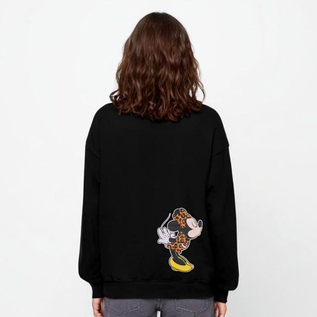 【ベビードール】ミニー 親子お揃い アニマルモチーフトレーナー 1201A / 大人 ユニセックス 男女兼用 トップス 長袖 リンクコーデ ペアルック 親子コーデ プルオーバー スウェット つながるデザイン アニマル柄 ヒョウ柄 レオパード柄