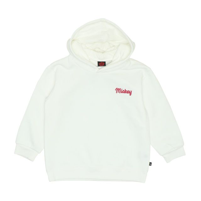 【ベビードール】ミッキー 裏起毛ビックシルエットパーカー 7191K / ベビーサイズ キッズ トップス 長袖 スウェット素材
