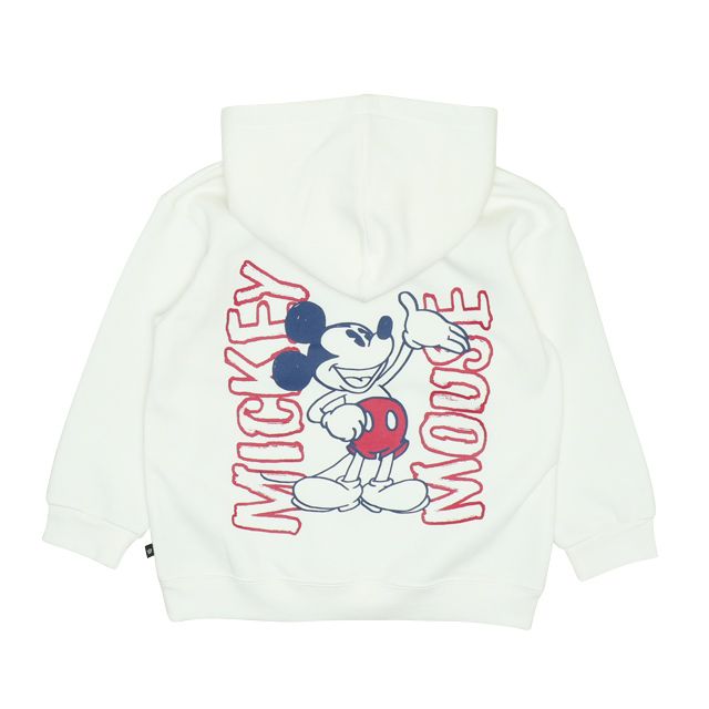 【ベビードール】ミッキー 裏起毛ビックシルエットパーカー 7191K / ベビーサイズ キッズ トップス 長袖 スウェット素材