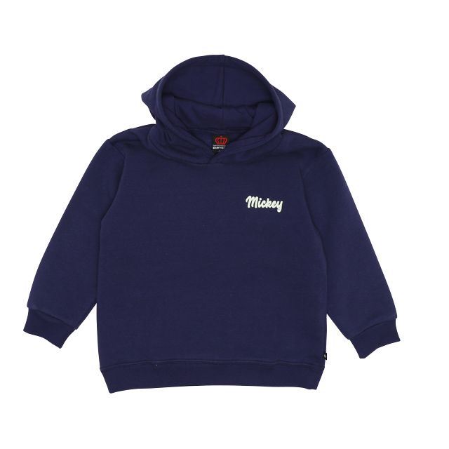 【ベビードール】ミッキー 裏起毛ビックシルエットパーカー 7191K / ベビーサイズ キッズ トップス 長袖 スウェット素材