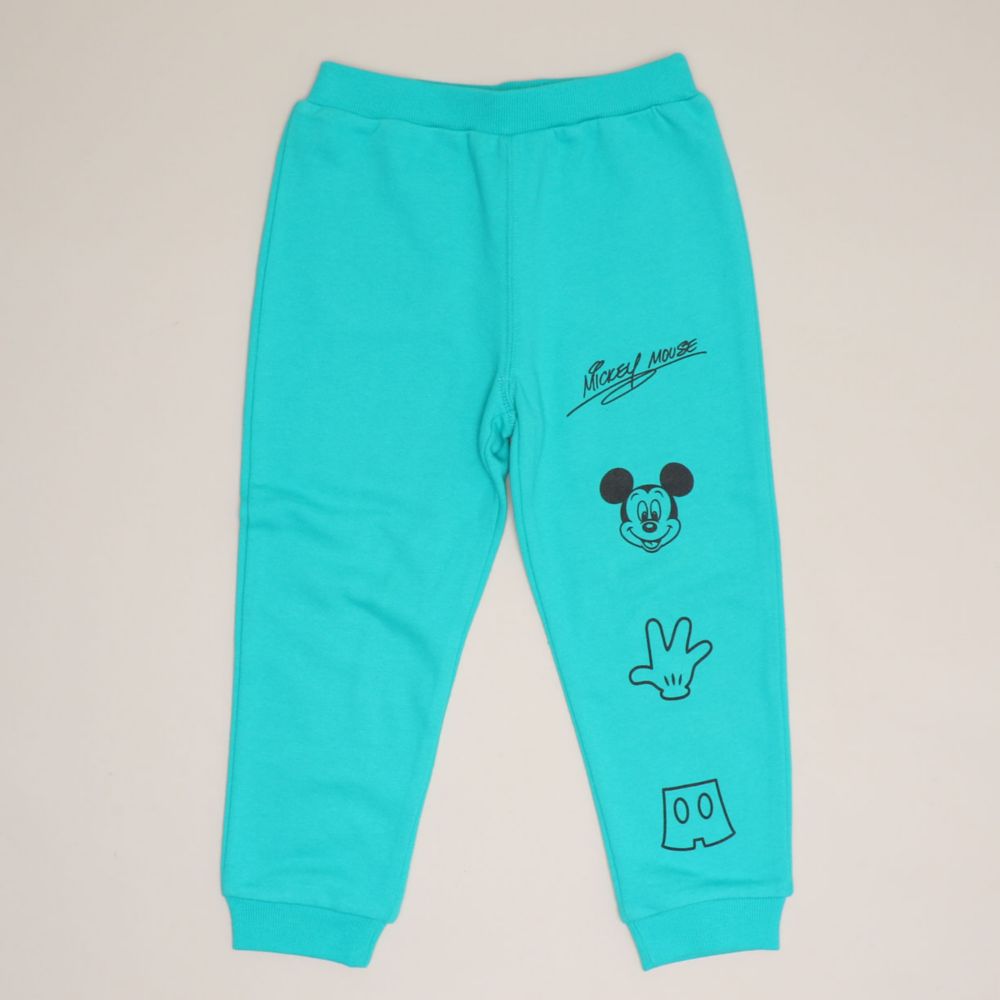 【ベビードール】ミッキー キャラクター セットアップ 1204K / ベビーサイズ キッズ トップス ボトムス 長袖 長ズボン クルーネック スウェット 2点セット 上下セット コーデセット 楽ちん