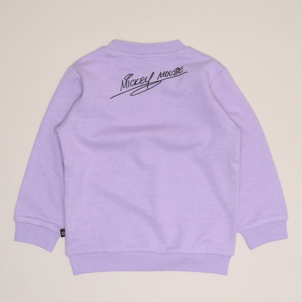 【ベビードール】ミッキー キャラクター セットアップ 1204K / ベビーサイズ キッズ トップス ボトムス 長袖 長ズボン クルーネック スウェット 2点セット 上下セット コーデセット 楽ちん