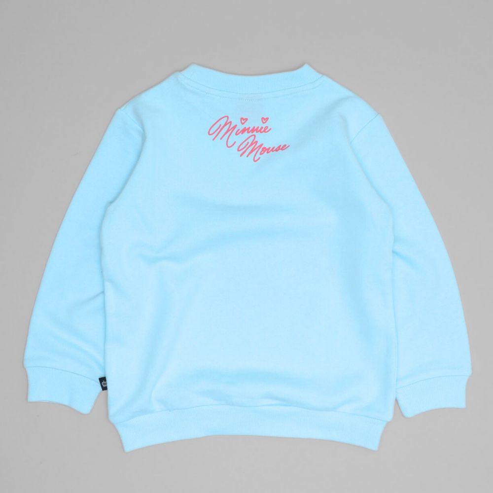 【ベビードール】ミニー キャラクター セットアップ 1204K / ベビーサイズ キッズ トップス ボトムス 長袖 長ズボン クルーネック スウェット 2点セット 上下セット コーデセット 楽ちん