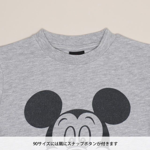 【ベビードール】ミニー キャラクター セットアップ 1204K / ベビーサイズ キッズ トップス ボトムス 長袖 長ズボン クルーネック スウェット 2点セット 上下セット コーデセット 楽ちん