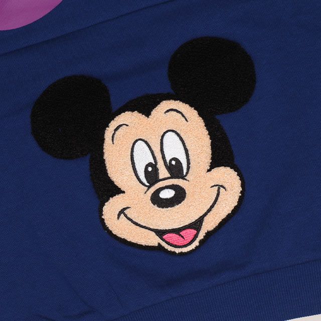 【ベビードール】ミッキー バックBIGロゴトレーナー 1205K / ベビーサイズ キッズ トップス 長袖 プルオーバー スウェット サガラ刺繍 バックロゴ