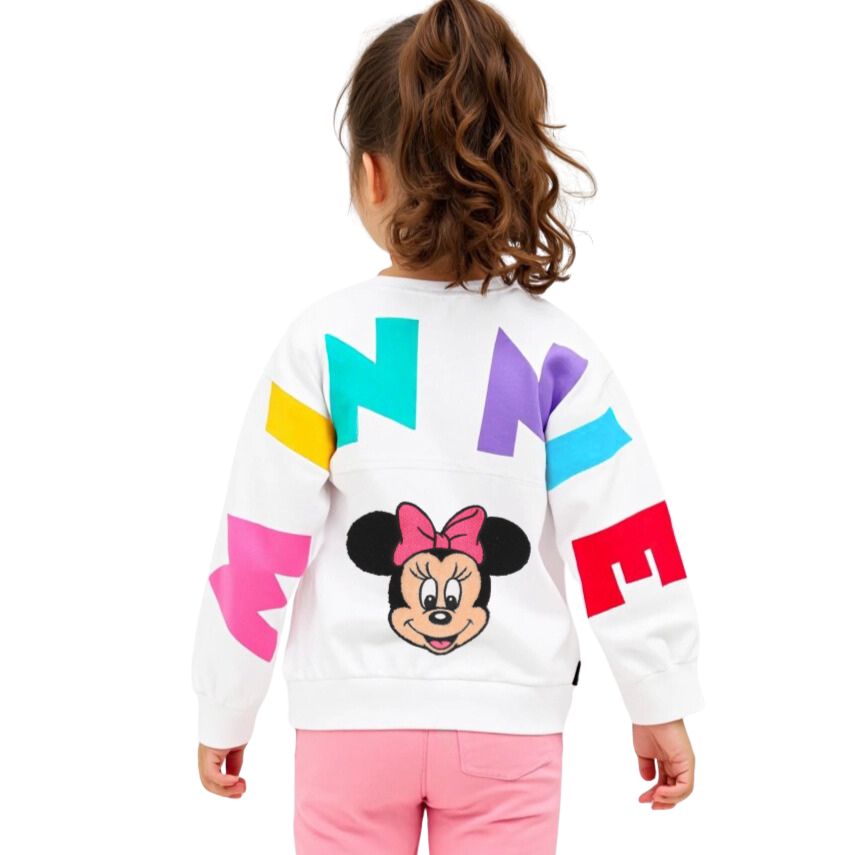 【ベビードール】ミニー バックBIGロゴトレーナー 1205K / ベビーサイズ キッズ トップス 長袖 プルオーバー スウェット サガラ刺繍 バックロゴ