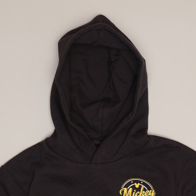 【ベビードール】ミッキー 親子お揃い バックロゴパーカー 1206K / ベビーサイズ キッズ トップス 長袖 リンクコーデ ペアルック 親子コーデ プルオーバー スウェット フーディ バックロゴ