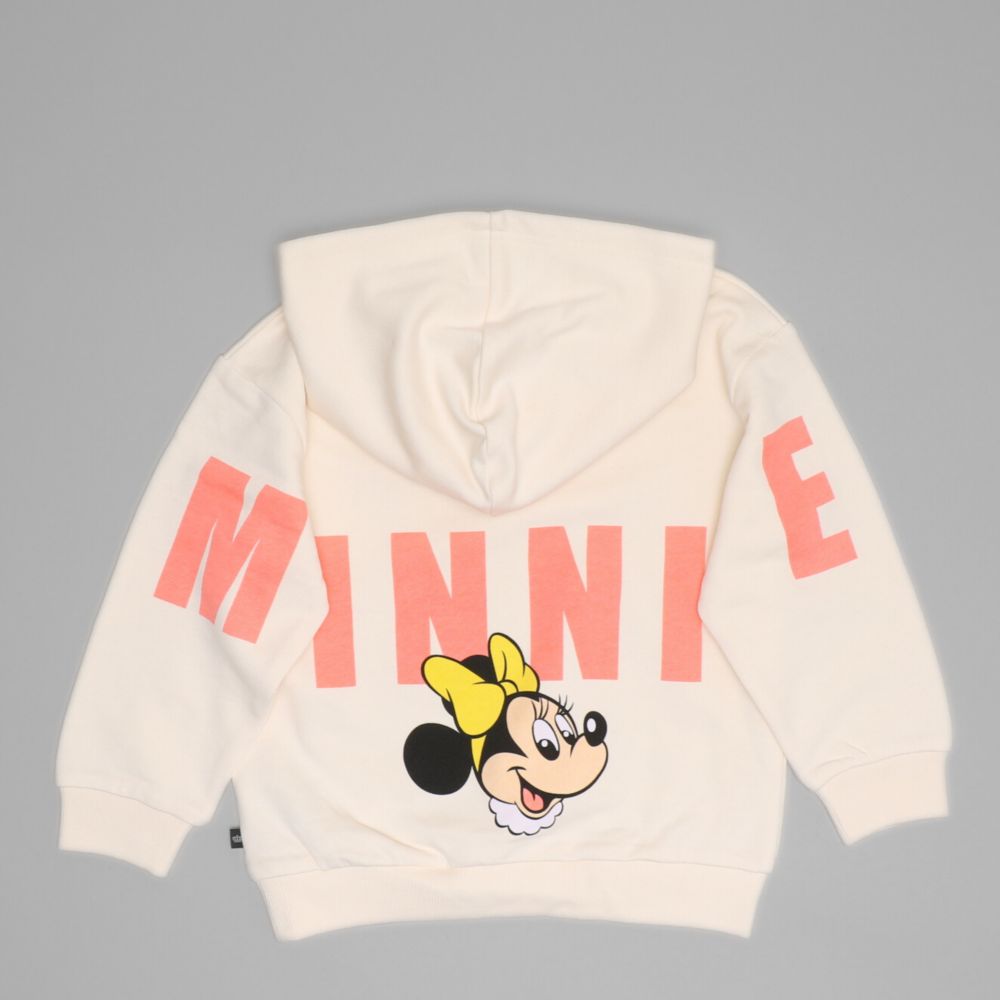 【ベビードール】ミニー 親子お揃い バックロゴパーカー 1206K / ベビーサイズ キッズ トップス 長袖 リンクコーデ ペアルック 親子コーデ プルオーバー スウェット フーディ バックロゴ