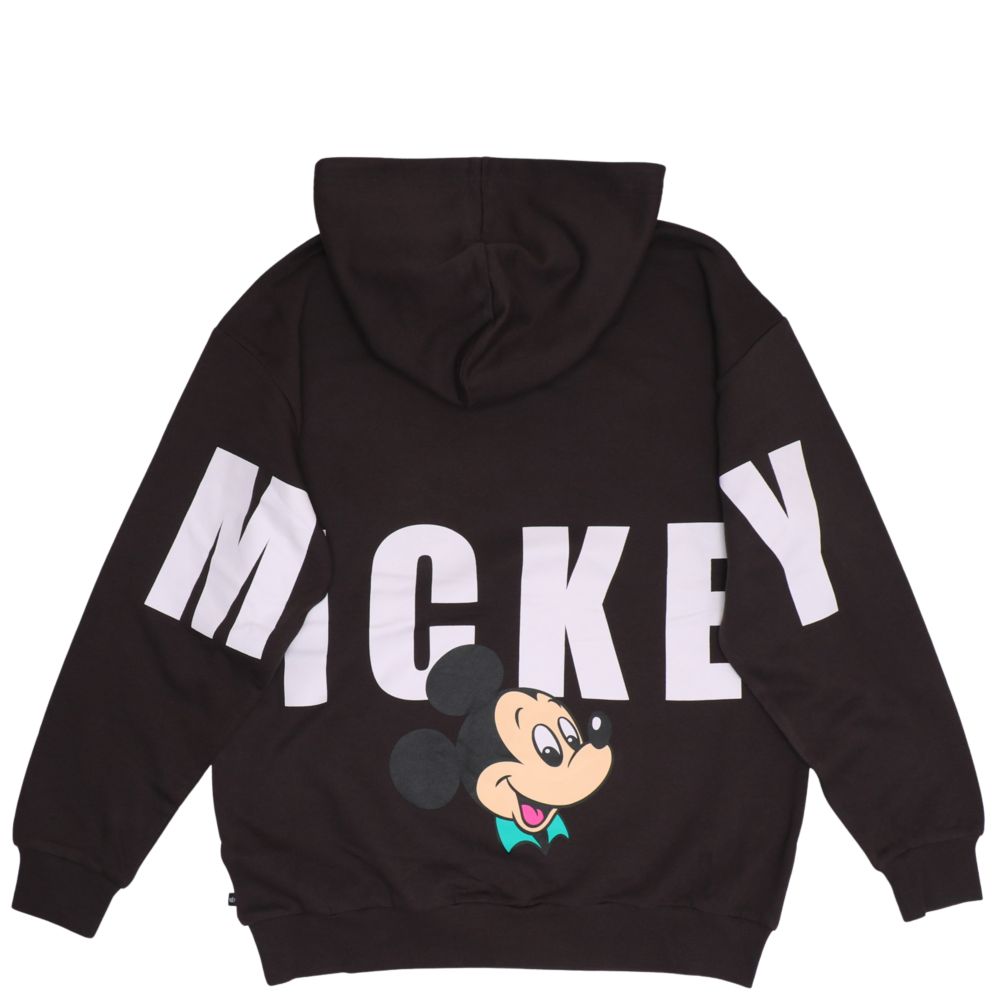 【ベビードール】ミッキー 親子お揃い バックロゴパーカー 1206A / 大人 ユニセックス 男女兼用 トップス 長袖 リンクコーデ ペアルック 親子コーデ プルオーバー スウェット フーディ バックロゴ