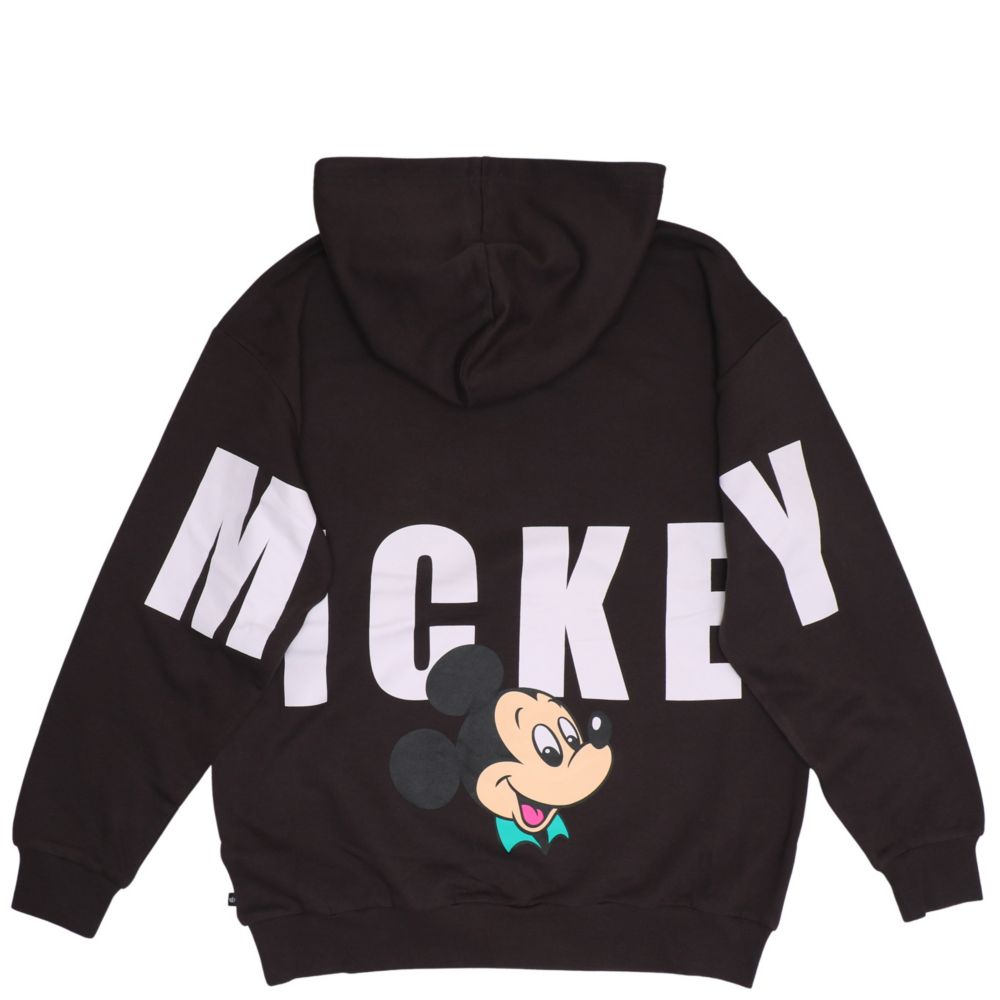 【ベビードール】ミッキー 親子お揃い バックロゴパーカー 1206A / 大人 ユニセックス 男女兼用 トップス 長袖 リンクコーデ ペアルック 親子コーデ プルオーバー スウェット フーディ バックロゴ