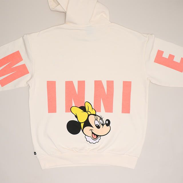 【ベビードール】ミニー 親子お揃い バックロゴパーカー 1206A / 大人 ユニセックス 男女兼用 トップス 長袖 リンクコーデ ペアルック 親子コーデ プルオーバー スウェット フーディ バックロゴ