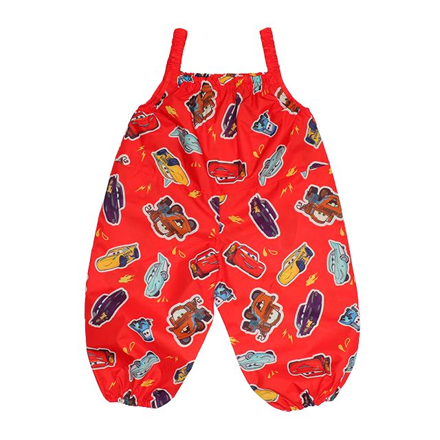 【ベビードール】カーズ キャラクター プレイウェア 1211K (収納袋付) / ベビーサイズ キッズ S(80-90cm) M(100-110cm) 軽量 オーバーオール サロペット 汚れてもいい服 撥水加工 収納ポーチ付き
