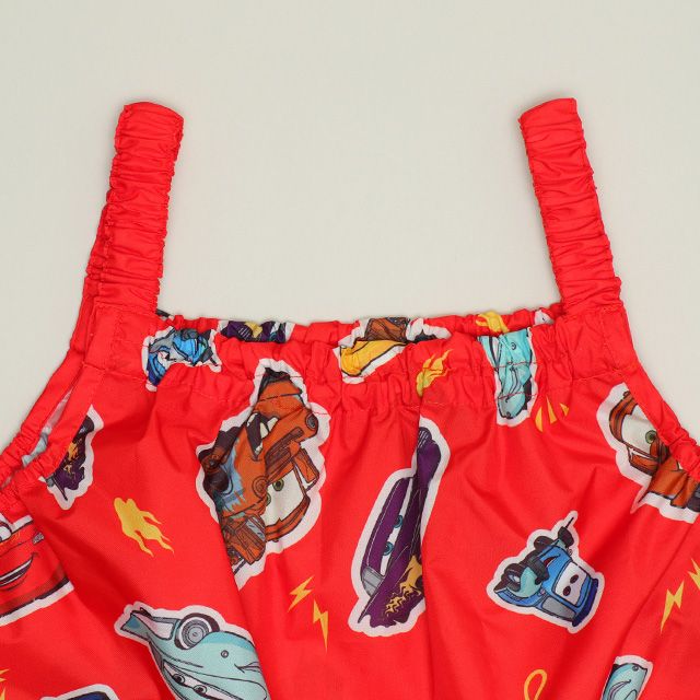 【ベビードール】カーズ キャラクター プレイウェア 1211K (収納袋付) / ベビーサイズ キッズ S(80-90cm) M(100-110cm) 軽量 オーバーオール サロペット 汚れてもいい服 撥水加工 収納ポーチ付き