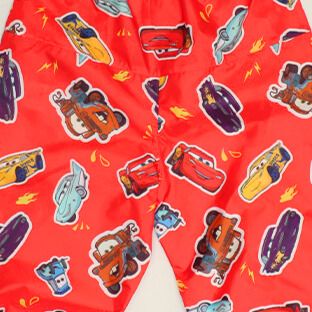 【ベビードール】カーズ キャラクター プレイウェア 1211K (収納袋付) / ベビーサイズ キッズ S(80-90cm) M(100-110cm) 軽量 オーバーオール サロペット 汚れてもいい服 撥水加工 収納ポーチ付き