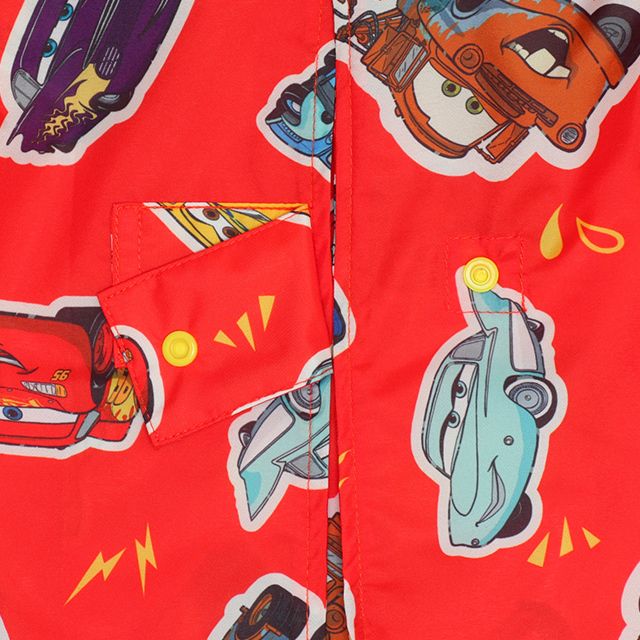 【ベビードール】カーズ 【撥水】キャラクター レインコート 1212K (ランドセル対応/収納袋付) / ベビーサイズ キッズ S(80-90cm) M(100-110cm) L(120-130cm) 雨具 レイングッズ 羽織り 撥水 フードに透明窓付き ランドセルが背負える