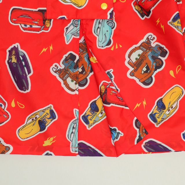 【ベビードール】カーズ 【撥水】キャラクター レインコート 1212K (ランドセル対応/収納袋付) / ベビーサイズ キッズ S(80-90cm) M(100-110cm) L(120-130cm) 雨具 レイングッズ 羽織り 撥水 フードに透明窓付き ランドセルが背負える