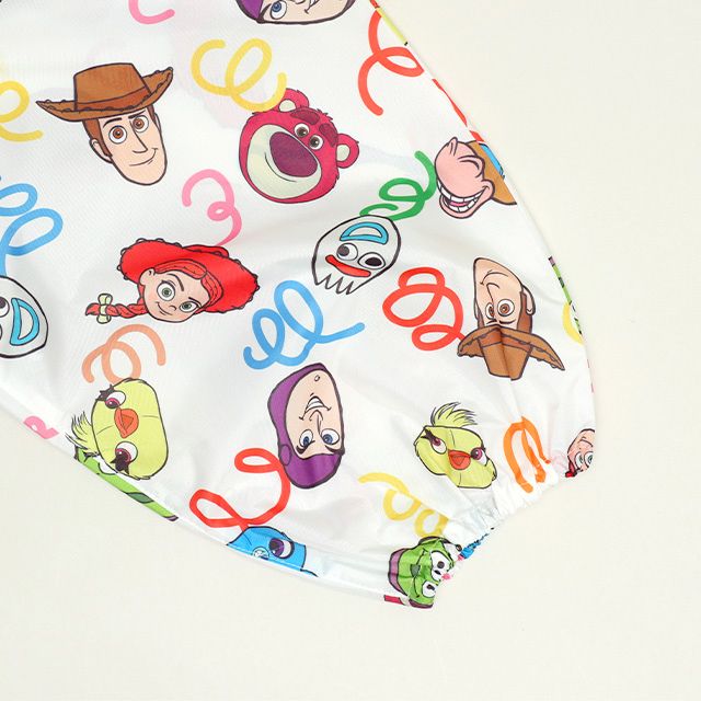 【ベビードール】トイストーリー キャラクター プレイウェア 1211K (収納袋付) / ベビーサイズ キッズ S(80-90cm) M(100-110cm) 軽量 オーバーオール サロペット 汚れてもいい服 撥水加工 収納ポーチ付き