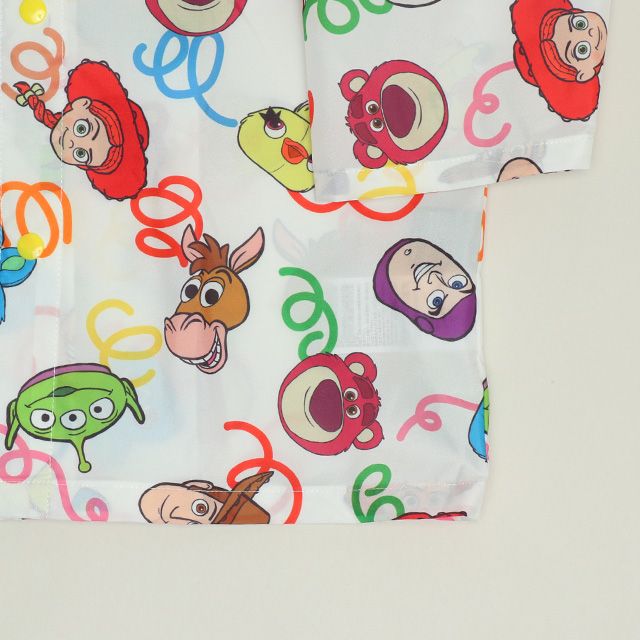 【ベビードール】トイストーリー 【撥水】キャラクター レインコート 1212K (ランドセル対応/収納袋付) / ベビーサイズ キッズ S(80-90cm) M(100-110cm) L(120-130cm) 雨具 レイングッズ 羽織り 撥水 フードに透明窓付き ランドセルが背負える