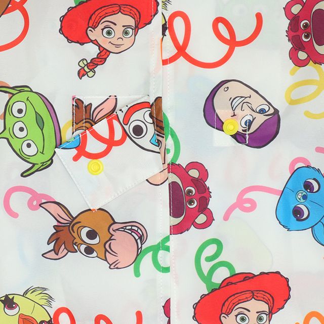 【ベビードール】トイストーリー 【撥水】キャラクター レインコート 1212K (ランドセル対応/収納袋付) / ベビーサイズ キッズ S(80-90cm) M(100-110cm) L(120-130cm) 雨具 レイングッズ 羽織り 撥水 フードに透明窓付き ランドセルが背負える