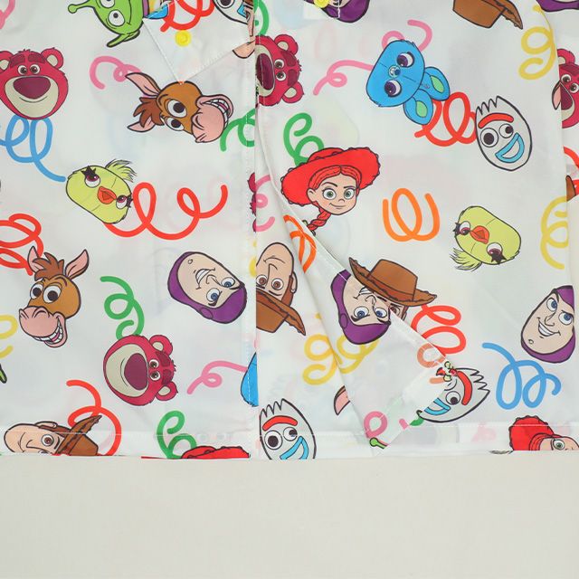 【ベビードール】トイストーリー 【撥水】キャラクター レインコート 1212K (ランドセル対応/収納袋付) / ベビーサイズ キッズ S(80-90cm) M(100-110cm) L(120-130cm) 雨具 レイングッズ 羽織り 撥水 フードに透明窓付き ランドセルが背負える