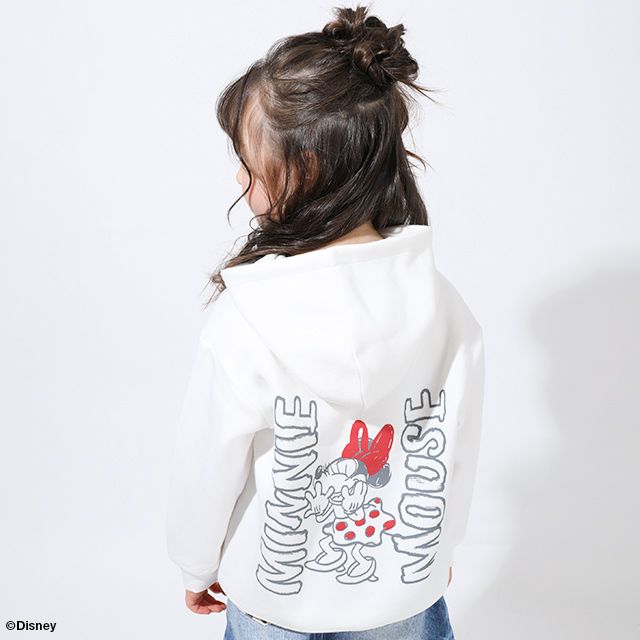 【ベビードール】ミニー 裏起毛ビックシルエットパーカー 親子お揃い 7191K